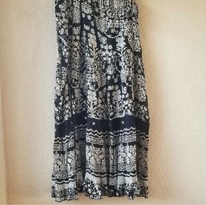 Rayon Boho Style Maxi Skirt